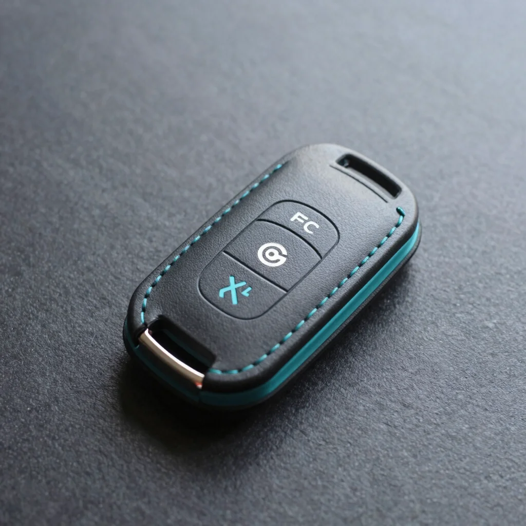 Minimalist Leather NFC Key Fob